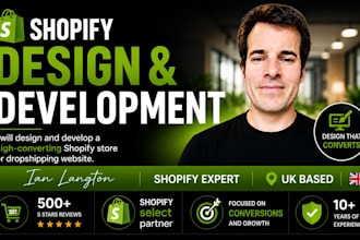 design and develop a high converting shopify store