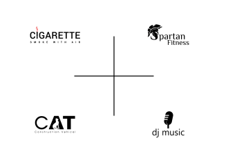 do minimalist and negative space logo