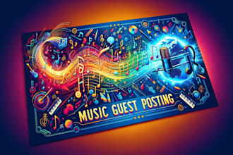 write quality music guest posts on da 58 blog off page SEO