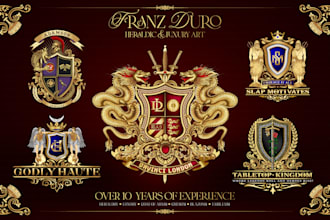 design luxury heraldic, coat of arms logo