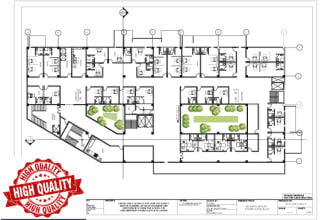 draw architectural blueprints, 2d floor plans in autocad