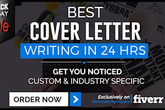 design a custom cover letter for any job in 24 hrs
