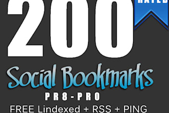 submit PR8 to Pr0 200 Social Bookmark Links