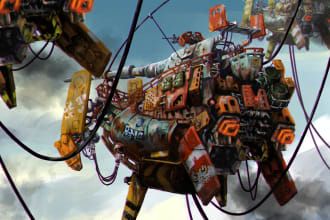 paint scifi or fantasy digital art illustration