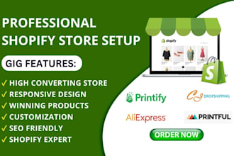 set up shopify store for your busines store