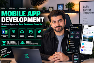 do mobile app development ios app android app with react native flutter ai app