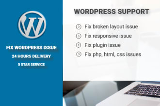 fix wordpress issues, errors or problems