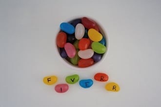 write your message on jellybeans