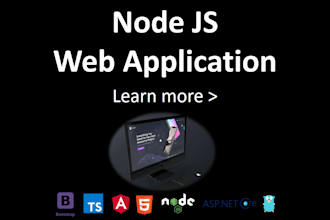 do node js web application, restful API