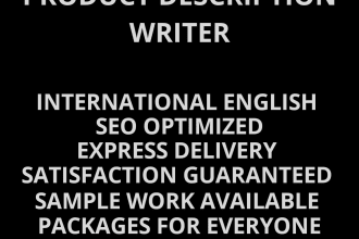 write product description for amazon ebay shopify