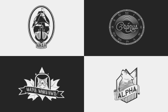 design vintage or retro logo, illustration or t shirts