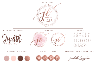 do a premium watercolor feminine logo for your brand