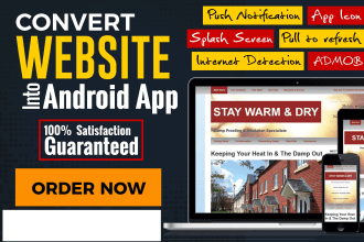 convert a website into an android app using android studio
