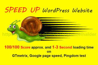 improve wordpress website loading time and increase website speed