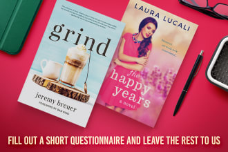 design an ebook or kdp print book cover based on your brief