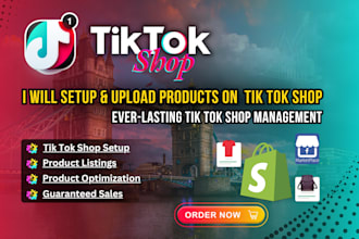 setup tiktok shop do product research and listings optimization