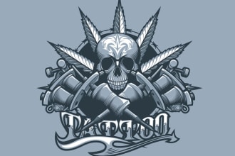 make a killer weed, cannabis, marijuana, hemp logo design