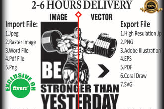 do illustration or vector tracing your artwork or logo etc
