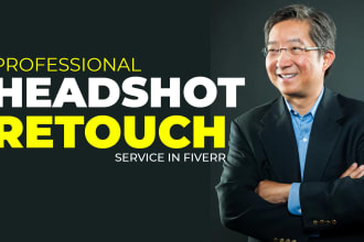 do corporate headshot retouch portrait photo editing image retouching