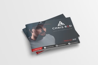 design corporate press kit, media kit, epk