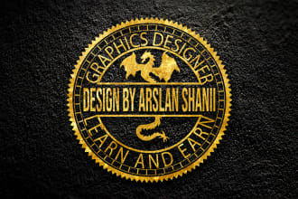 make and convert your logo into gold or silver metal design