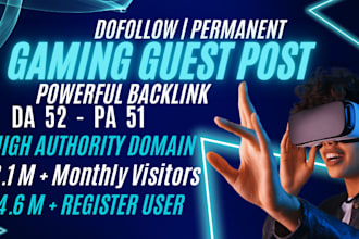 publish gaming article on gamerlaunch dofollow backlink