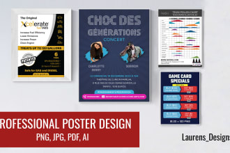 design a professional print ready poster