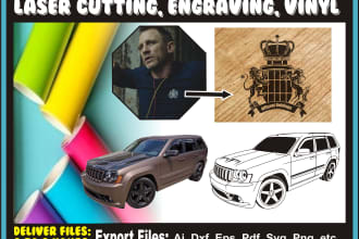 do laser cutting engraving and vinyl etc