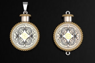 design high end professional 3d modeling of jewelry