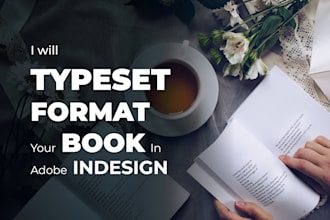 typeset, format your book in adobe indesign
