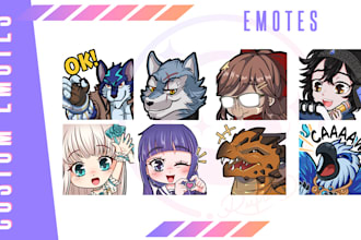 draw custom emotes and badges for you