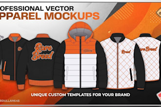 do clothing mockups and techpack for apparel brands