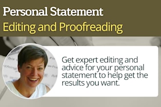 edit and proofread your personal statement