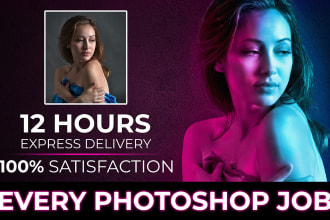 do every photoshop job, realistic image editing and remove object within 12 hrs