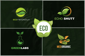 create environment green eco friendly organic natural logo