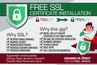 install free SSL certificate on your web server