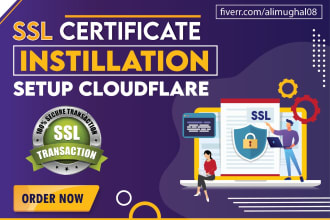 install free SSL certificate and setup cloudflare