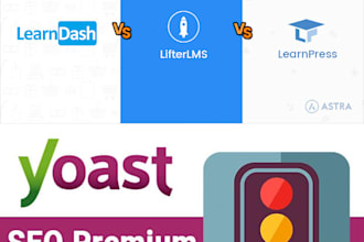 do wordpress lms learndash website and yoast SEO optimization