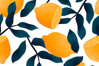 do a seamless textile pattern procreate