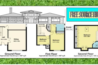 do  floor plan, elevation section and site plan within a short time