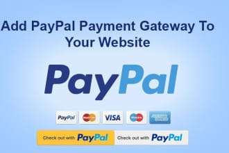 integrate paypal payment method in your website