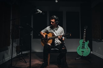 record acoustic, electric guitar, bass guitar on your song