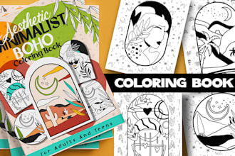 design custom coloring books for amazon KDP, etsy, and ingramspark