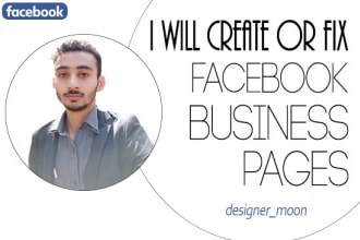 create or fix facebook business or fan page