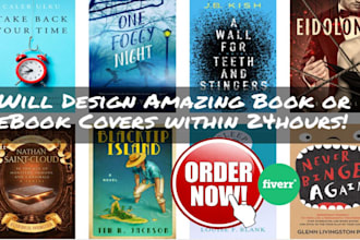 create amazing book cover design or ebook cover within 24hrs