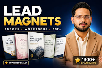 design lead magnet, ebook, workbook or branded PDF in canva