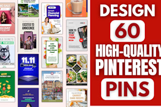 design 60 professional pinterest pins