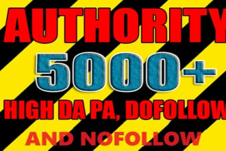 do over 5000 high da backlinks