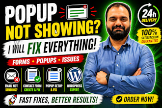 create wordpress popups contact forms and fix issues fast