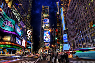 hand out 250 flyers in nyc time square